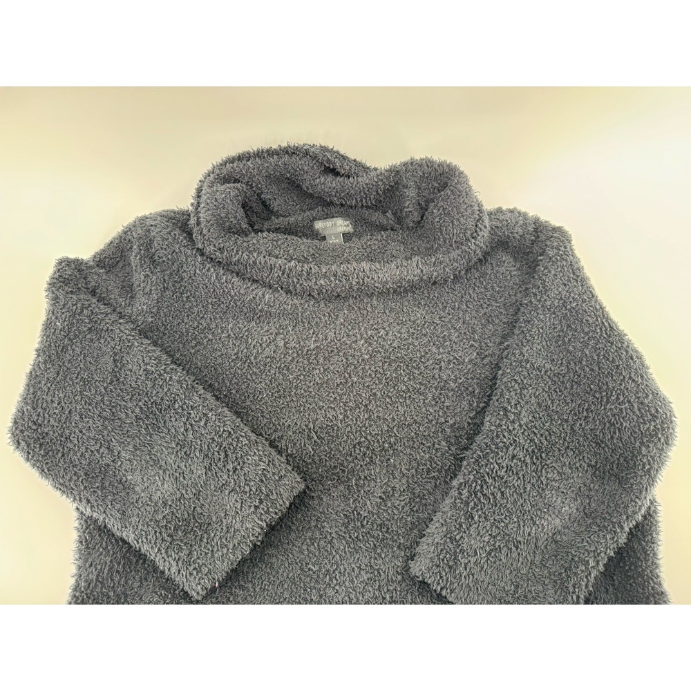 Barefoot Dreams Cozy Chic Black Cowl Neck Sweater L - Picture 7 of 7